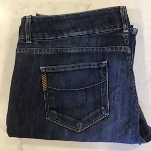 PAIGE Women’s Hidden Hill Hi-Rise Boot Cut Jeans